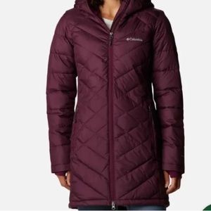 Columbia long hooded jacket